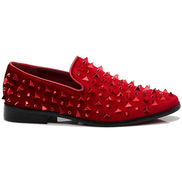 Men\'s Vintage Spike Dress Loafers Slip On Fashion Shoes Classic Tuxedo Dress Sho main image 6